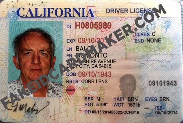 drivers license generator california